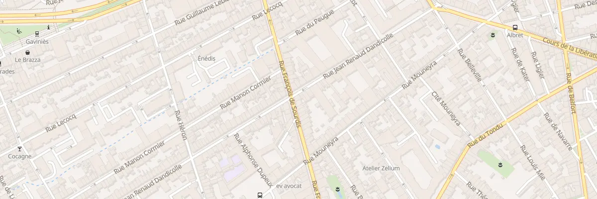 Plan du 64 Rue J Renaud Dandicolle à Bordeaux