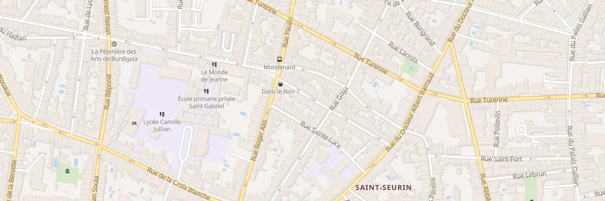 Plan du 36 Rue Mondenard à Bordeaux