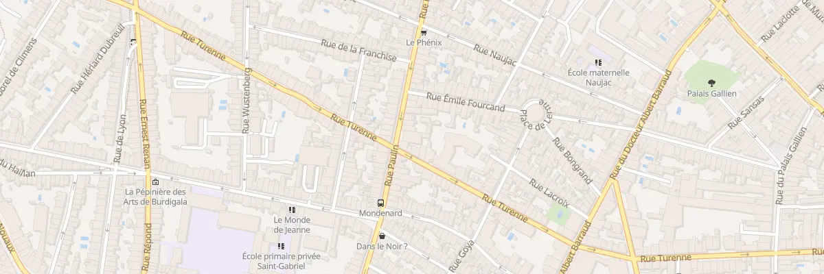 Plan du 30 Rue Paulin à Bordeaux