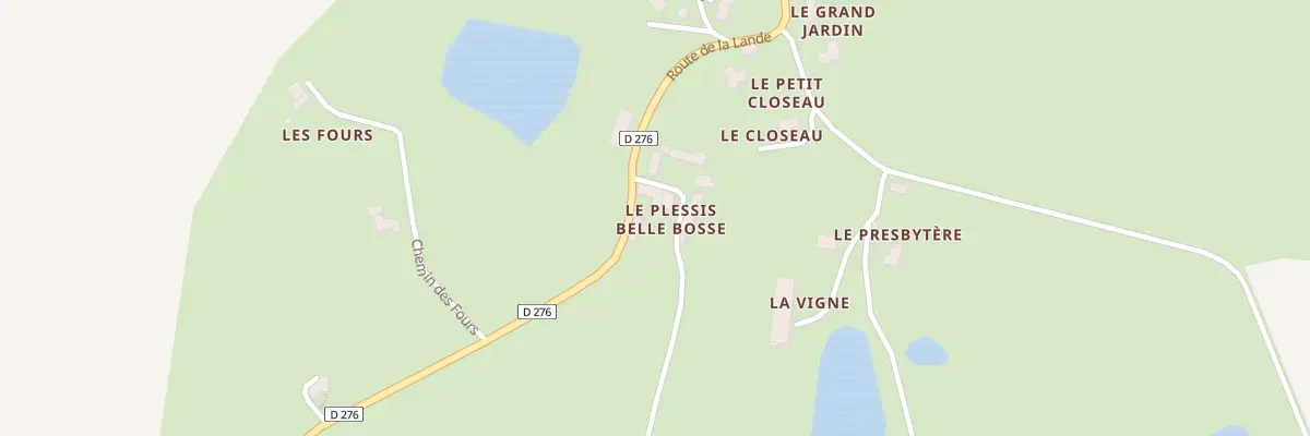Plan du 2 Imp du Plessis Belle Bosse à Gesnes