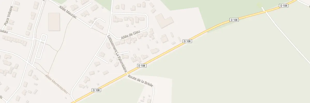 Plan du 12 Rte de la Brède à Saucats