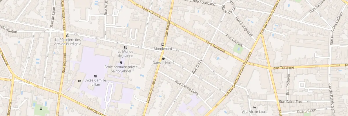 Plan du 47 Rue Mondenard à Bordeaux