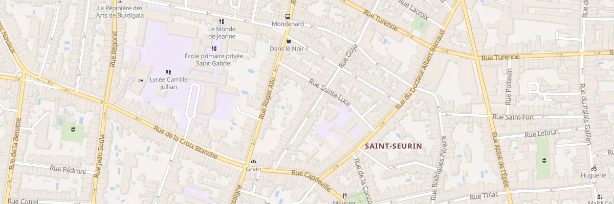 Plan du 33 Rue Goya à Bordeaux