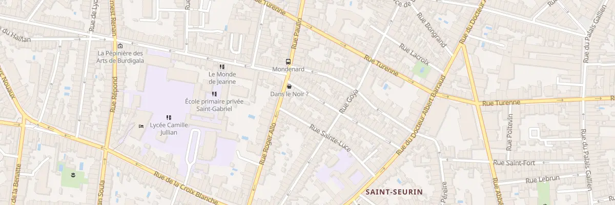 Plan du 38 Rue Mondenard à Bordeaux