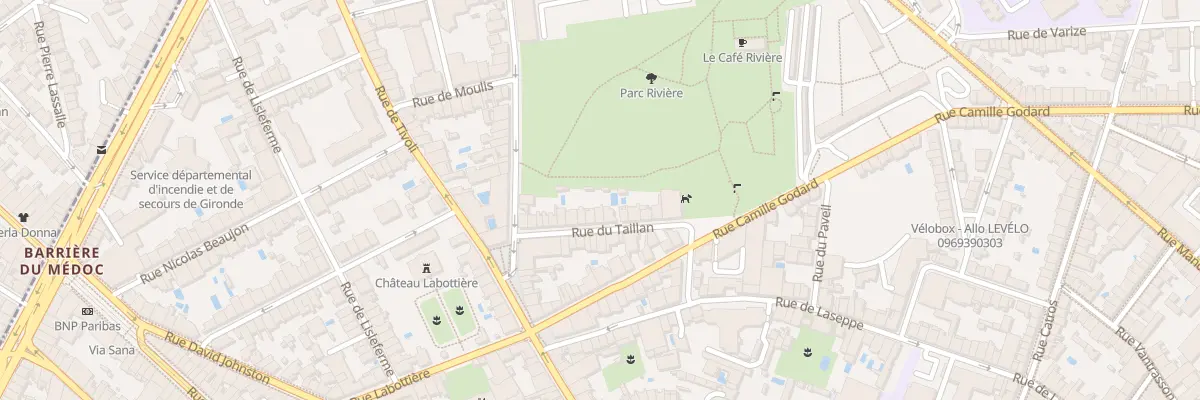 Plan du 33 Rue du Taillan à Bordeaux