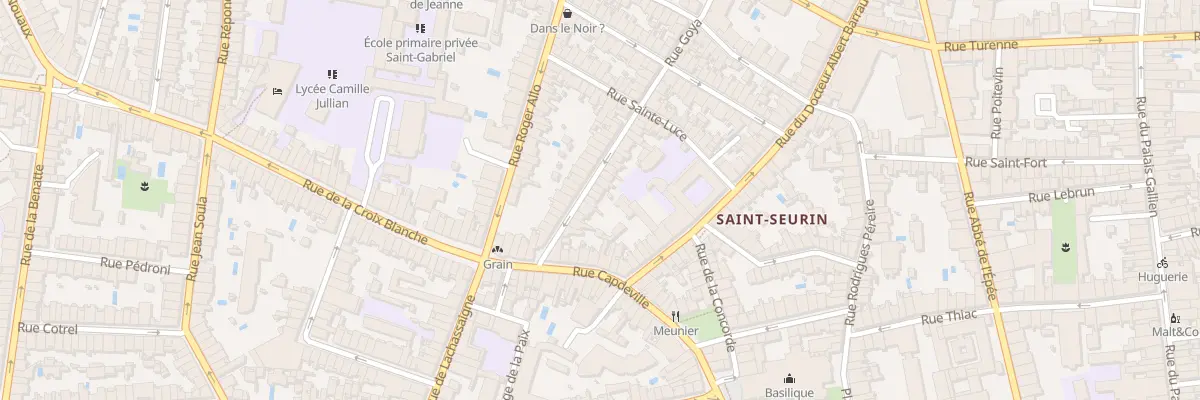 Plan du 16 Rue Goya à Bordeaux