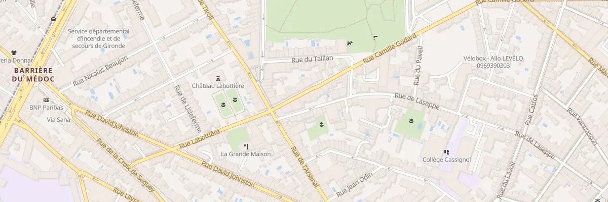 Plan du 258 Rue Camille Godard à Bordeaux