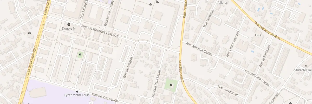 Plan du 6 Rue de Megret à Talence