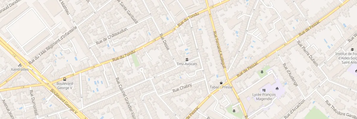 Plan du 64 Rue Desse à Bordeaux