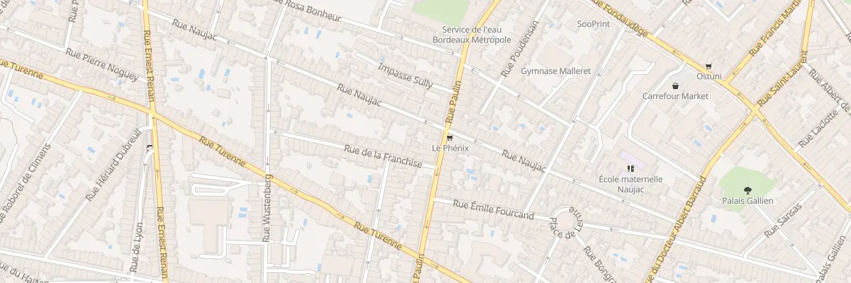 Plan du 59 Rue Paulin à Bordeaux