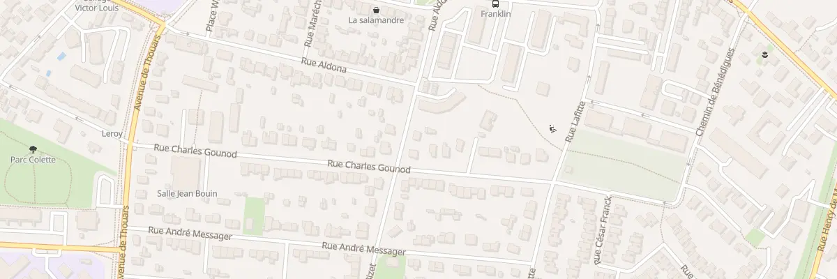 Plan du 2 Rue Georges Bizet à Talence
