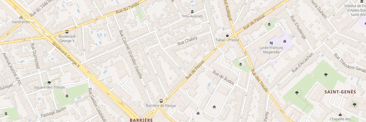 Plan du 26 Rue Auguste Merillon à Bordeaux