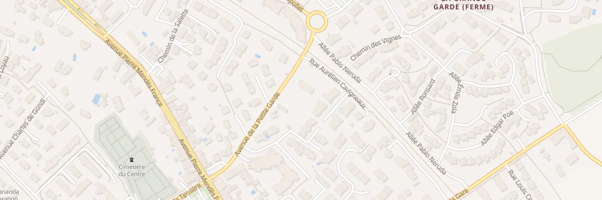 Plan du 9001 Av de la Petite Garde à Avrillé