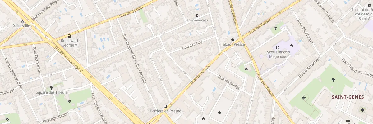 Plan du 24 Rue Auguste Merillon à Bordeaux