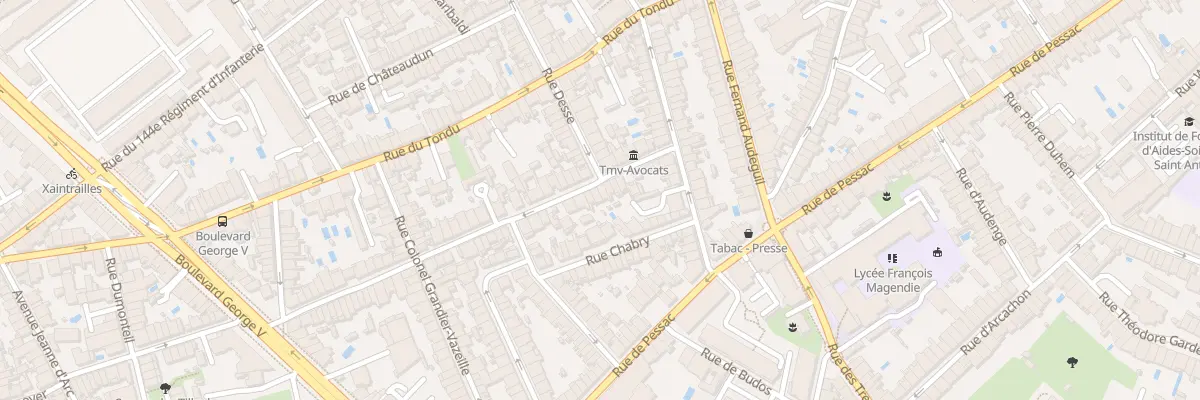 Plan du 22 Rue de Patay à Bordeaux