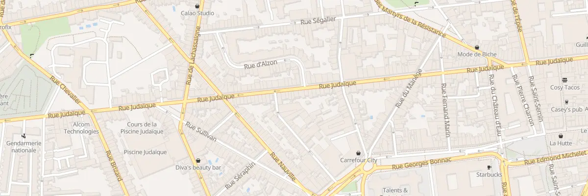 Plan du 120 Rue Judaïque à Bordeaux