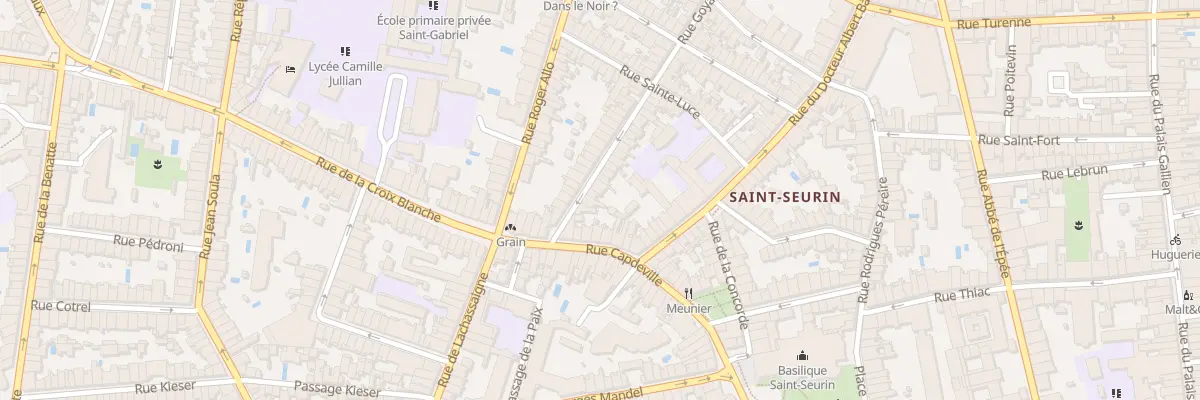 Plan du 10 Rue Goya à Bordeaux