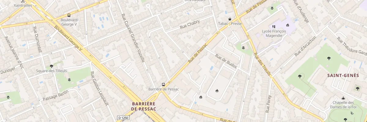 Plan du 223 Rue de Pessac à Bordeaux