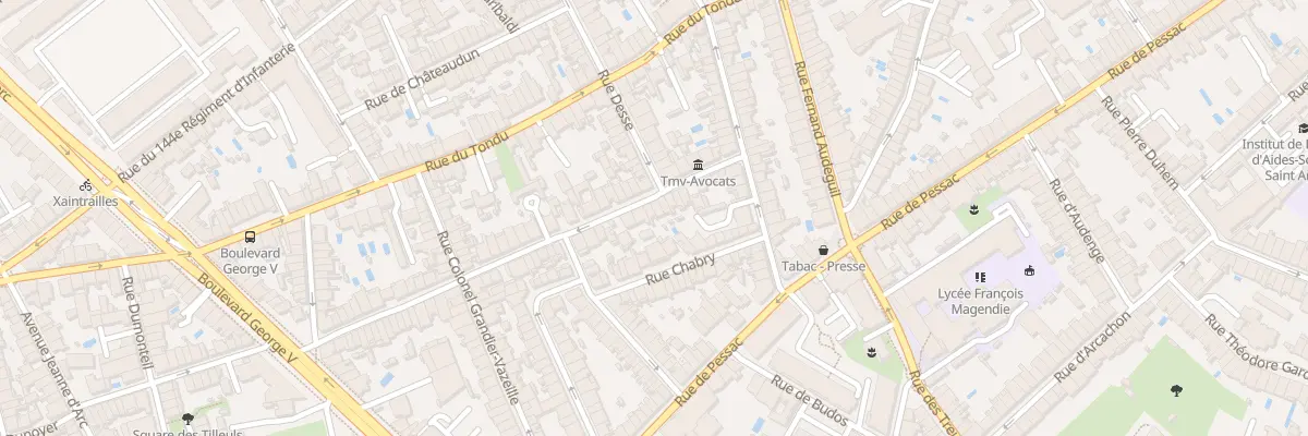 Plan du 24 Rue de Patay à Bordeaux