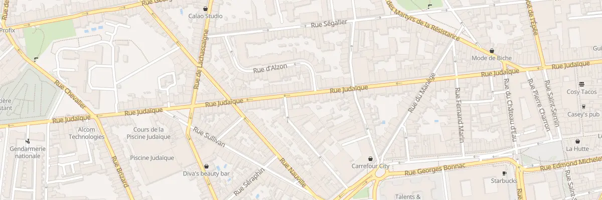 Plan du 122 Rue Judaïque à Bordeaux
