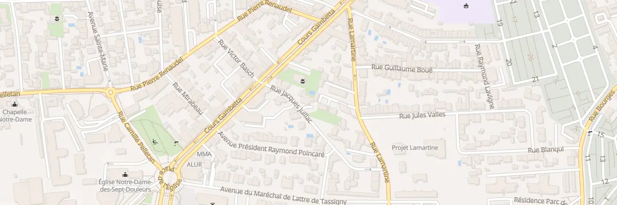 Plan du 13 Rue Jacques Juillac à Talence
