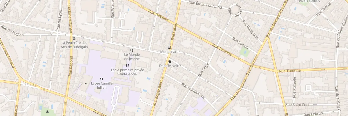 Plan du 53 Rue Mondenard à Bordeaux