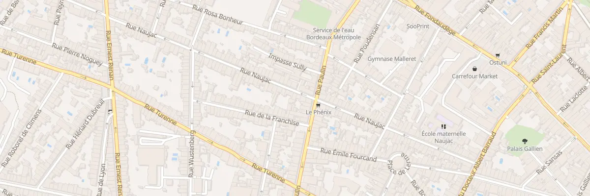 Plan du 86 Rue Naujac à Bordeaux
