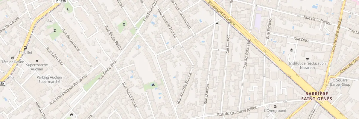 Plan du 41 Rue Anatole France à Talence