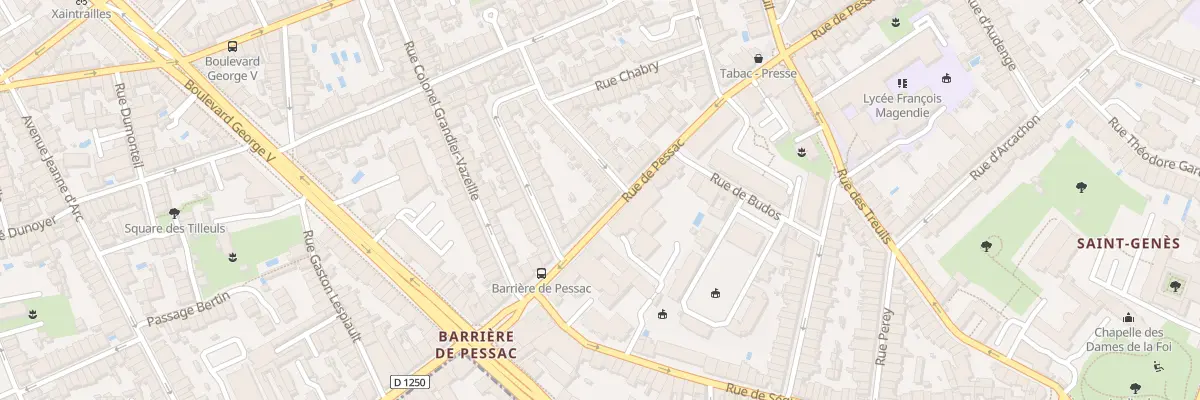 Plan du 223B Rue de Pessac à Bordeaux