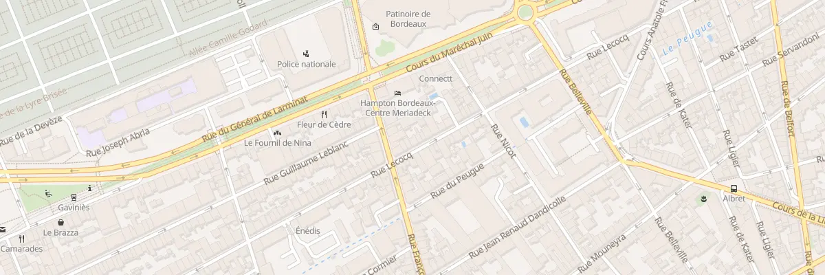 Plan du 113 Rue Lecocq à Bordeaux