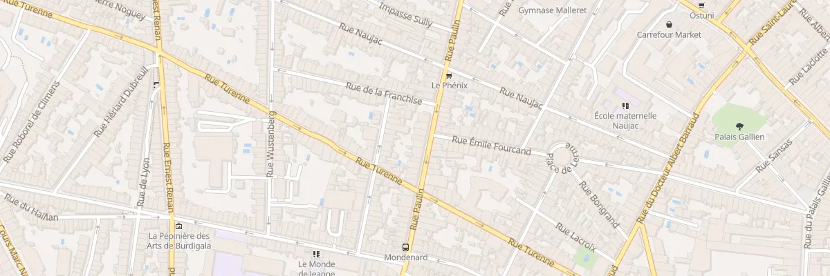Plan du 41 Rue Paulin à Bordeaux