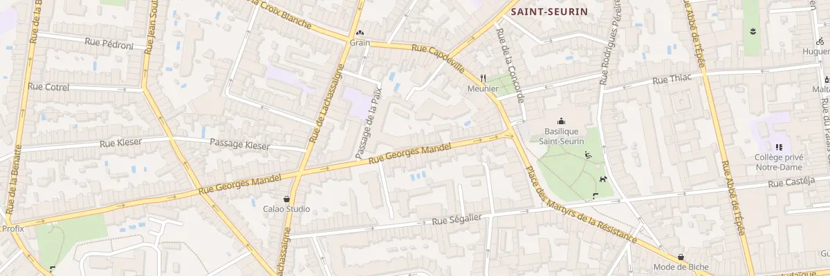Plan du 27 Rue Georges Mandel à Bordeaux