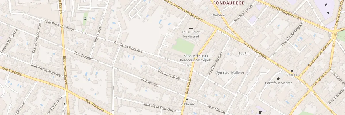 Plan du 15 Rue Rosa Bonheur à Bordeaux