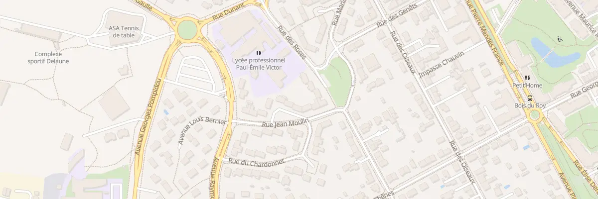 Plan du 8 Rue Jean Moulin à Avrillé