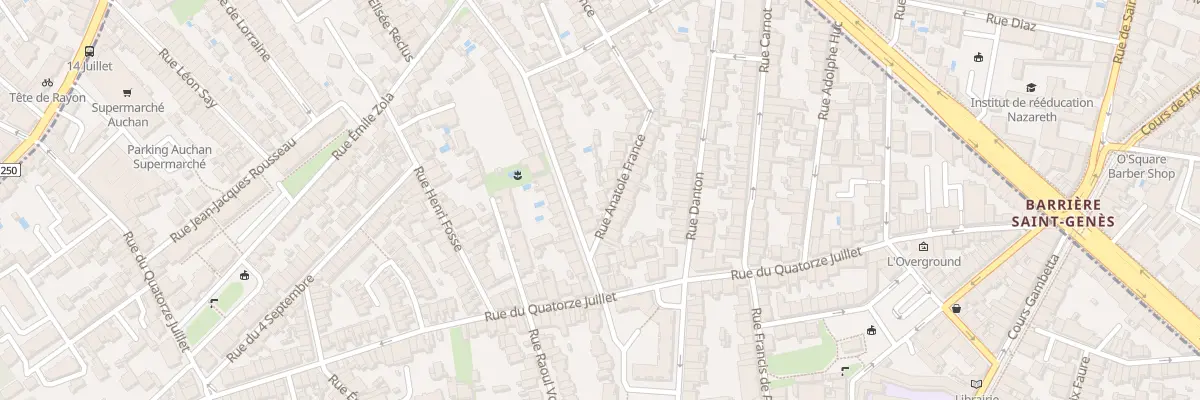 Plan du 69 Rue Anatole France à Talence