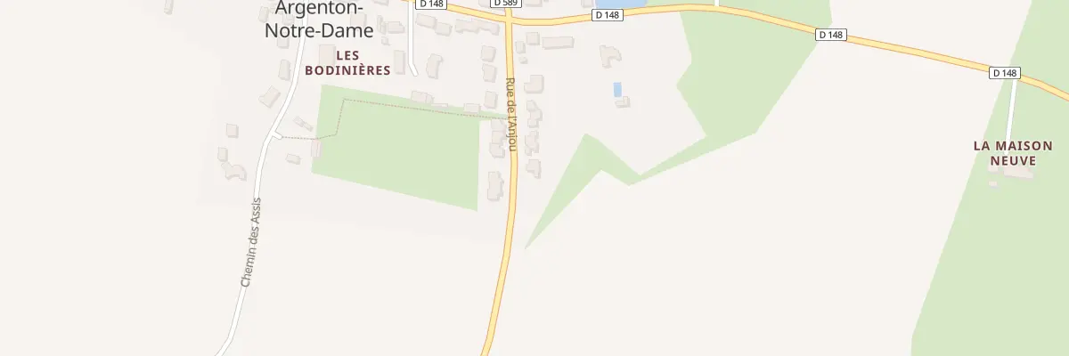 Plan du 7 Rue de l’Anjou Argenton à Bierné-les-Villages