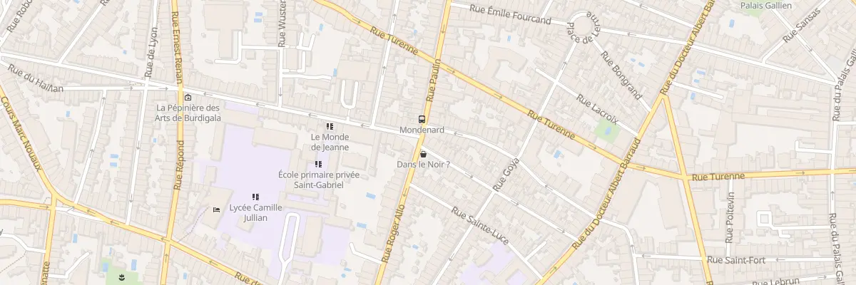 Plan du 2 Rue Paulin à Bordeaux