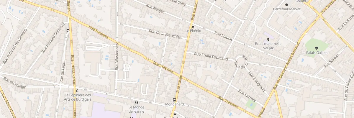 Plan du 35 Rue Paulin à Bordeaux