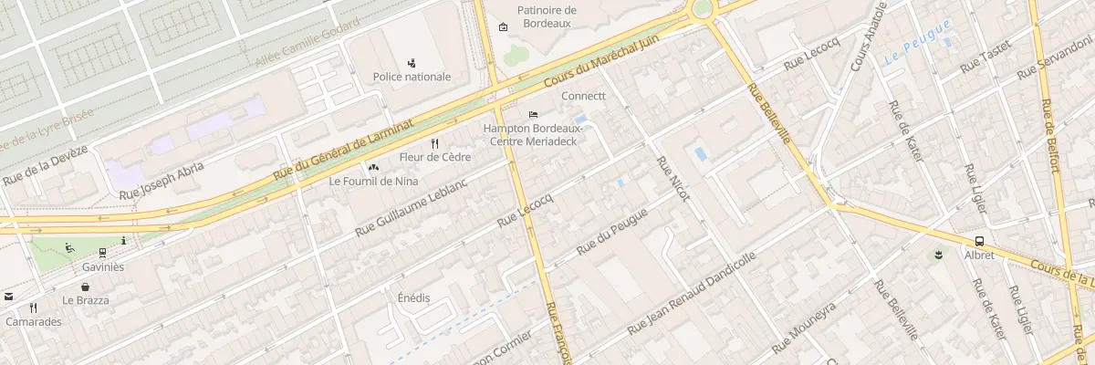Plan du 115 Rue Lecocq à Bordeaux