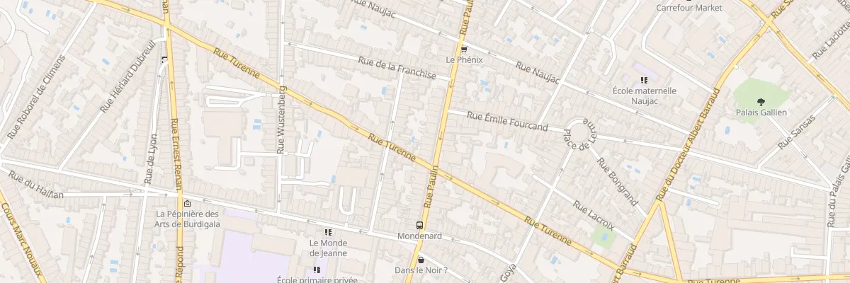 Plan du 31 Rue Paulin à Bordeaux