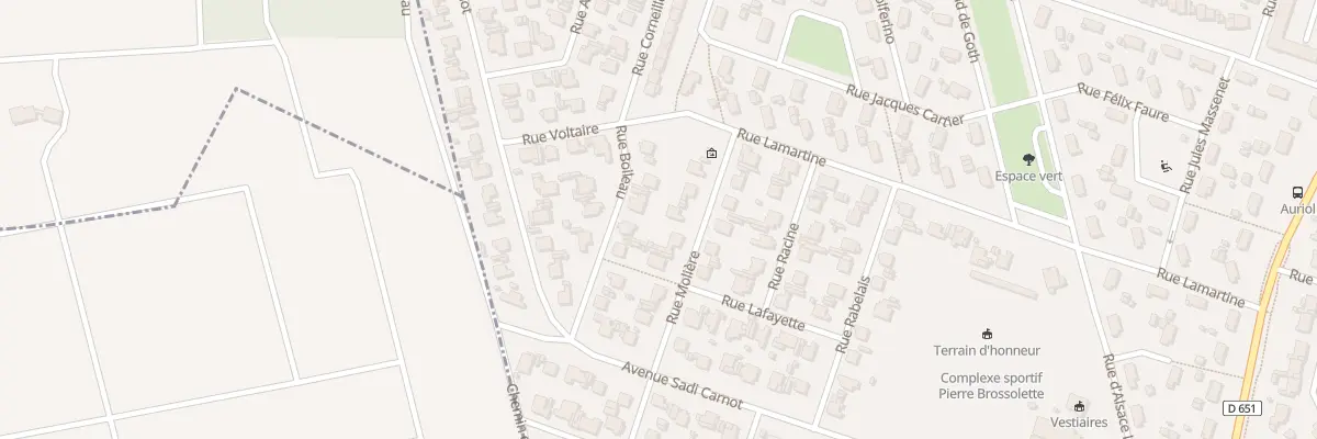 Plan du 10 Rue Molière à Villenave-d’Ornon