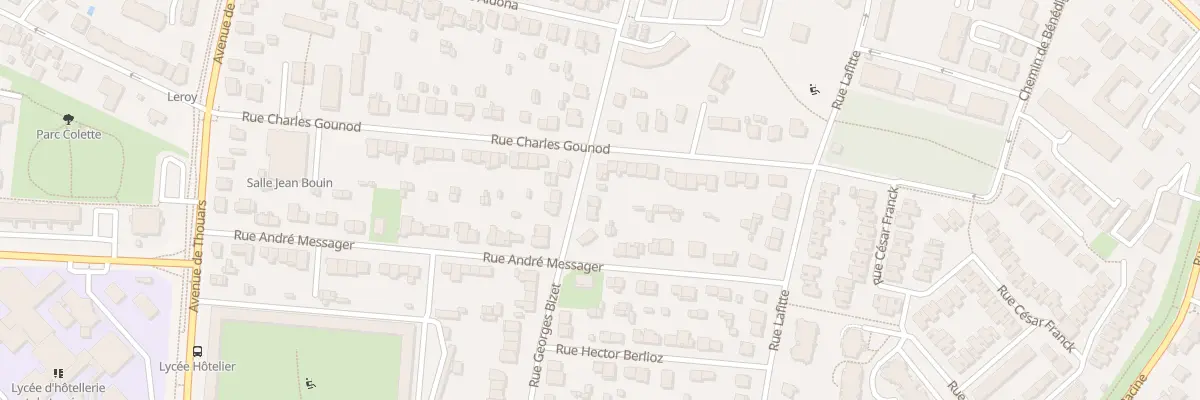 Plan du 12 Rue Georges Bizet à Talence