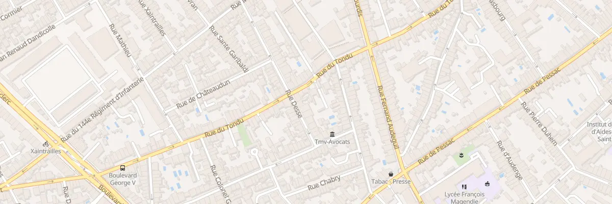 Plan du 52 Rue Desse à Bordeaux