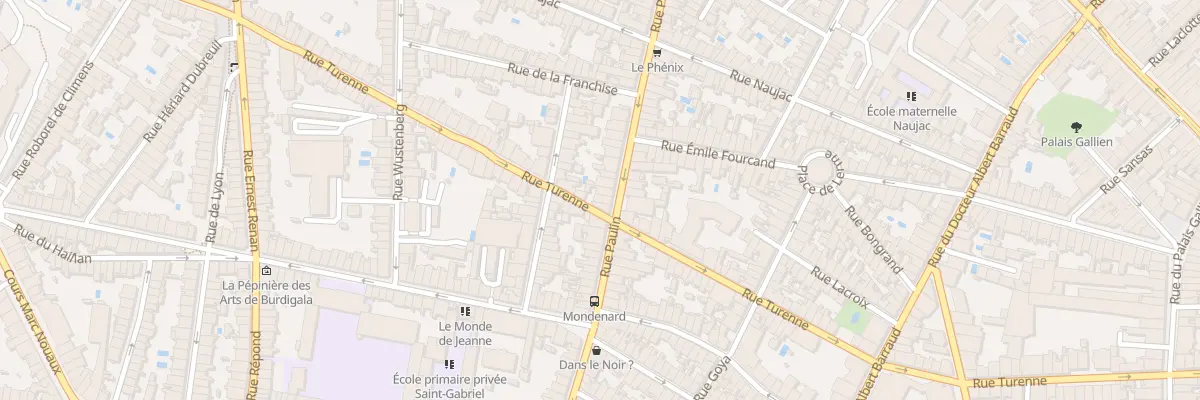 Plan du 27 Rue Paulin à Bordeaux