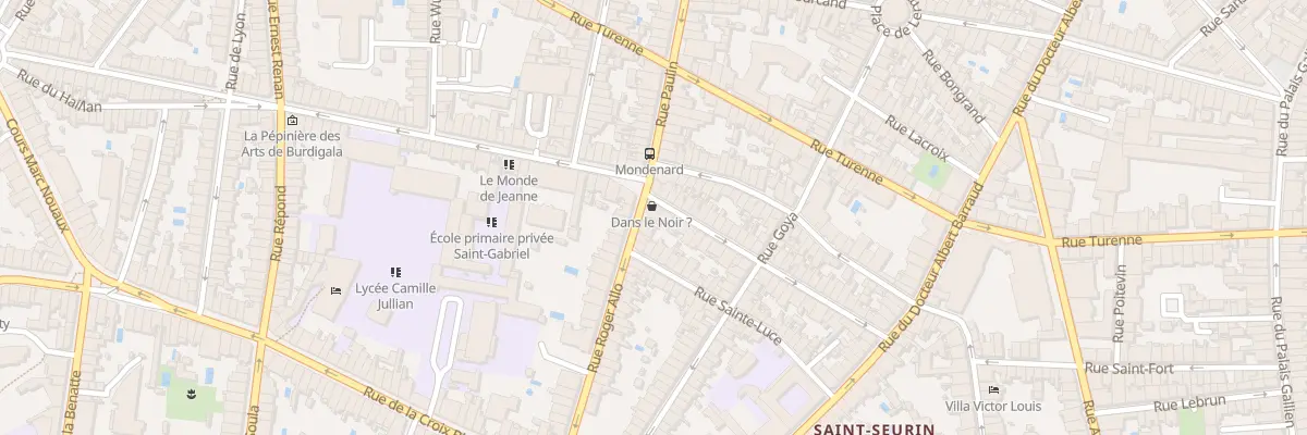 Plan du 48 Rue Mondenard à Bordeaux