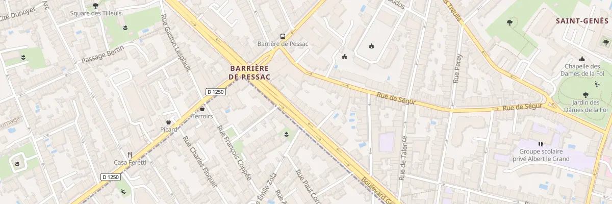 Plan du 94 Bd George V à Bordeaux