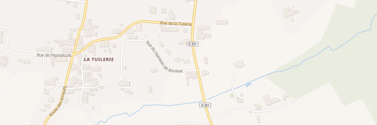 Plan du 523 Rousset-Sud à Berson