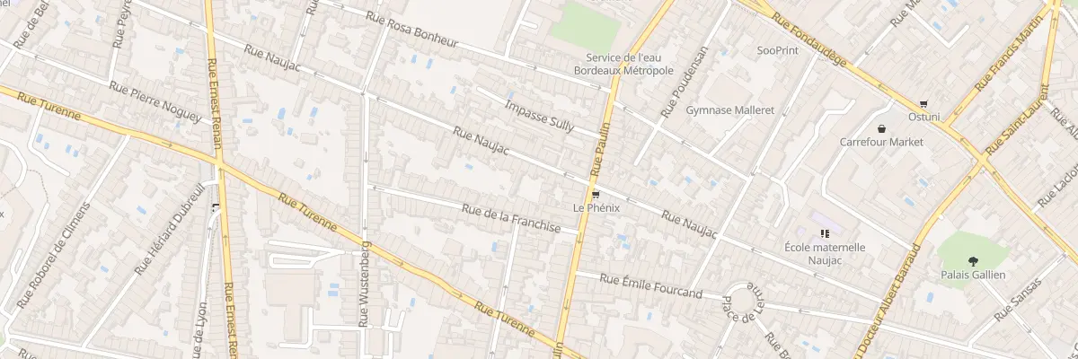Plan du 90 Rue Naujac à Bordeaux