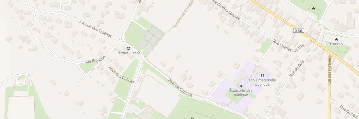 Plan du 1B Av Camous à Pardies