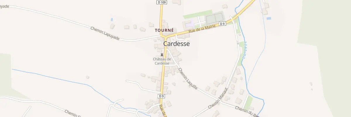 Plan du 23A Che Laquille à Cardesse